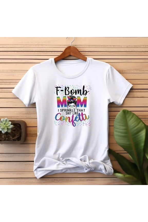 Fbomb Mom Shirt Funny Gift For Christmas Oversized Moms Tee Fbomb Designs Mothers Day Present from Son Anniversary Husband Shower Birthday