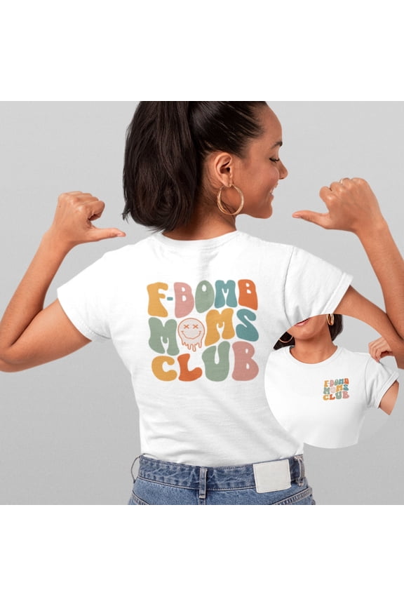 Fbomb Mom Shirt Funny Gift For Christmas Oversized Moms Tee Fbomb Designs Mothers Day Present from Son Anniversary Husband Shower Birthday