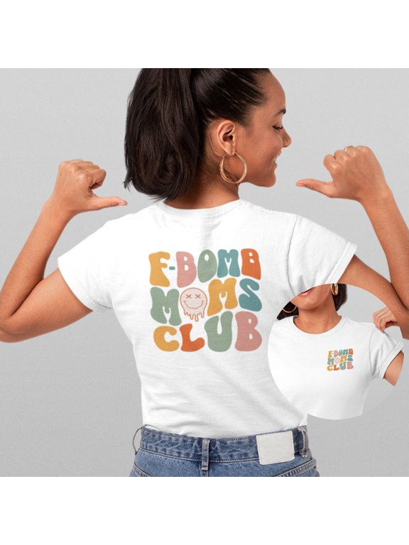 Fbomb Mom Shirt Funny Gift For Christmas Oversized Moms Tee Fbomb Designs Mothers Day Present from Son Anniversary Husband Shower Birthday