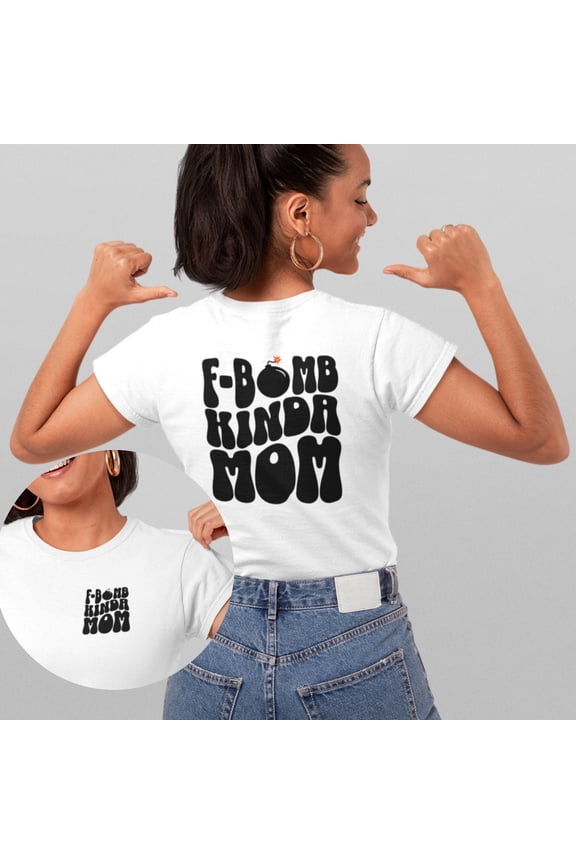 Fbomb Mom Shirt Funny Gift For Christmas Oversized Moms Tee Fbomb Designs Mothers Day Present from Son Anniversary Husband Shower Birthday