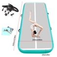 thumbnail image 1 of Fbsport 19.7ft*6.6ft*0.7ft/6m*2m*0.2m Green Inflatable Gymnastics Mat, Folding Gym Exercise Aerobics Air Track Floor Tumbling Mats, with Electric Pump for Stretching Yoga Cheerleading Martial Arts, 1 of 4