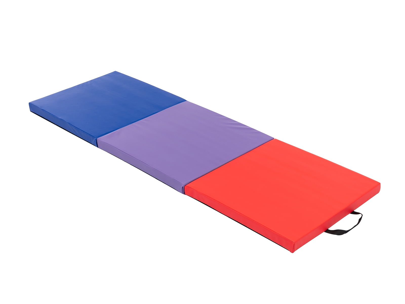 Fbsport Gymnastic Mat 71"x24" Yogo Mat, 3 Section Exercise Mat with PU