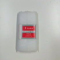 3 Yard Cut Sparkle Tulle Fabric, White, 54" Wide for Apparel & Crafting, by Fuzhou