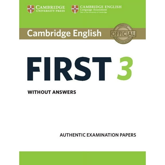 Fce Practice Tests Cambridge English First 3 Student's Book Without Answers, (Paperback)