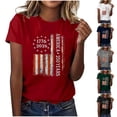 thumbnail image 1 of FchengtaiS 250 Anniversary USA Shirt Women 4th of July Shirts Graphic Loose Tops Crew Neck Short Sleeve Pullover Tunics 250th Birthday T-Shirt Patriotic Shirts Tops Red XXL, 1 of 6