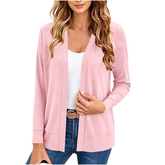 FchengtaiS Cardigan Sweaters for Women Lightweight Open Front Cardigans Casual Loose Fall Tops