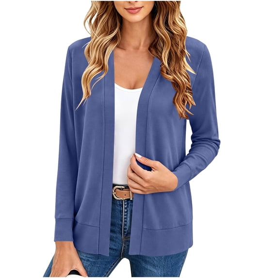 FchengtaiS Cardigan Sweaters for Women Lightweight Open Front Cardigans Casual Loose Fall Tops
