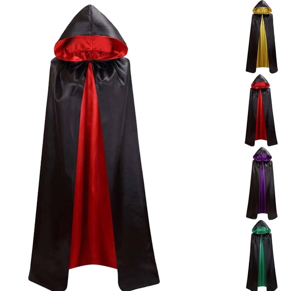 FchengtaiS Kids Hooded Cloak Halloween Cosutme Cape for Stage Performance 4 to 14 Years