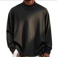 thumbnail image 1 of FchengtaiS Men's Big and Tall Turtleneck Shirts Long Sleeve Mock Neck Tops Fall Winter Warm Loose Fit Thermal Underwear, 1 of 6