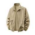 thumbnail image 1 of FchengtaiS Men's Sun Protection Jacket Full Zip Quick Dry Long Sleeve Windbreaker Coat Lightweight Outerwear for Hiking Cycling, 1 of 3