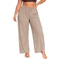 thumbnail image 1 of FchengtaiS Striped Pants for Women High Waisted Wide Leg Pant Casual Palazzo Trousers with Pockets, 1 of 6
