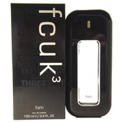 Fcuk 3 by French Connection Eau De Toilette Spray 3.4 oz for Men