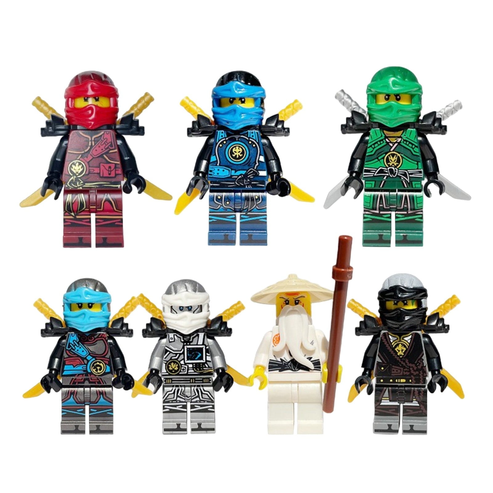 Fddxhl 23PCS Ninjago Minifigures Building Blocks Set, Ninja Mini