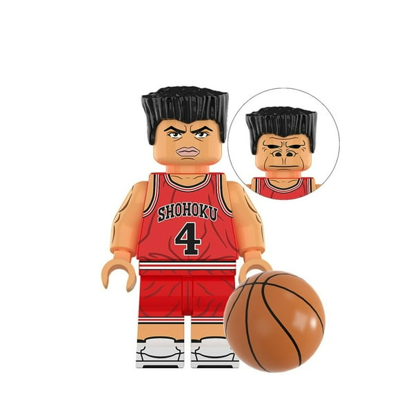 Fddxhl Slam Dunk Minifigures Building Blocks Toys, Akagi Takenori Action Figure Building Blocks, Collectible Basketball Mini Figure Toy, Perfect Basketball Fans Gifts, Home Decor