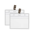 thumbnail image 1 of Fdelink 10 Card Sleeve Holder,Id Card Protector,2Pc Health Card Vaccine Card Protective Case Waterproof Pvc Soft Card Case,Badge Cover,2X Plastic Sleeve 2X Buckle, 1 of 4