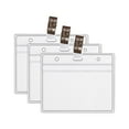thumbnail image 1 of Fdelink 10 Card Sleeve Holder,Id Card Protector,3Pc Health Card Card Protective Case Waterproof Pvc Soft Card Case,Badge Cover,3X Plastic Sleeves 3X Buckles, 1 of 2