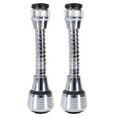 thumbnail image 1 of Fdelink 2 Faucet Filter,Rotating Water Saver,Flexible Faucet Sprayer Attachment 360 ° Kitchen Extender Abs Polished for Cold Hot Water,Spray Head,Two Nozzles, 1 of 8