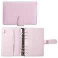 thumbnail image 1 of Fdelink A6 Pink Notebook,Macaron Cover,A6 Leather Notebook Binder Can Supplement Loose-Leaf Notes Change Storage Book,Coin Holder,1Pc Laptop Cover, 1 of 1