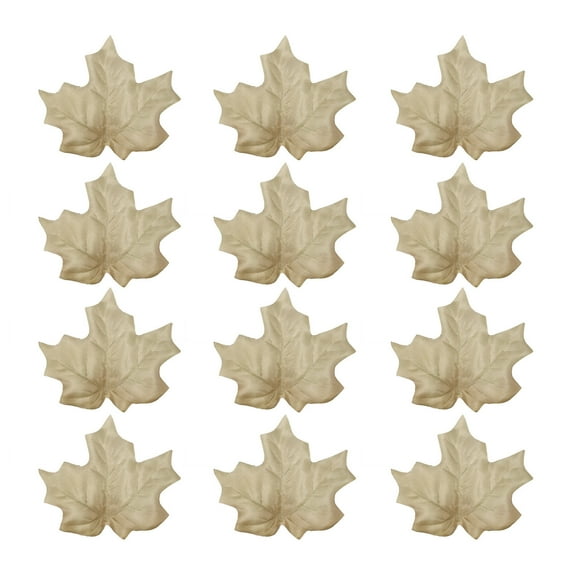 Fdelink Artificial Maple Clearance Artificial Maple Leaves Simulation Fake Fall Leaves Home Party Decoration 12pcs