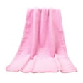 thumbnail image 1 of Fdelink Blanket Clearance 50X70Cm Fashion Solid Soft Throw Kids Blanket Warm Coral Plaid Blankets Flannel Pink, 1 of 4