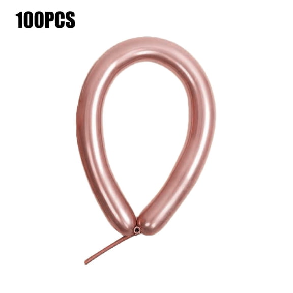 Fdelink Blloon Blloon 100 Pcs 260 Long Balloons Kit with Shiny Latex Twisting Balloons for Balloon Animals Balloons for Birthdays Wedding Party Decorations Multicolor Balloon Rose Gold