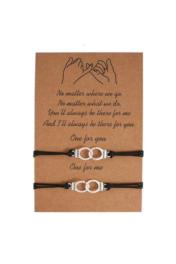 Bracelet Anklet Teenage Handmade Couple Sisters Friend Pairing Friendship Family Bracelet Bracelets Silver