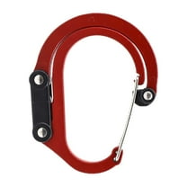 Fdelink Carabiner Clip Hook,Medium Red Hook,Mountaineering Clasps and Hooks (Medium) | for Wallets, Prams and Backpacks,Bag Attachment,Carabiner*1