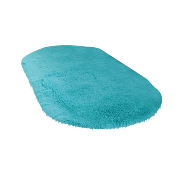 Fdelink Carpet Soft Oval Memory Foam Bath Bathroom Bedroom Floor Shower Mat Rug Blue