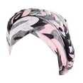 thumbnail image 1 of Fdelink Chemo Cancer Head Hat Cap with 21.5-22.8 in Head Circumference and Ethnic Pre-Tied Twisted Braid Hair Cover Wrap, 1 of 4