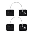 thumbnail image 1 of Fdelink Child Safety Product,Kids Protector,2Pc Fridge Lock Refrigerator Lock with Keys Freezer Lock Child Cabinet Lock with Adhesive,2 Pack Set,2X Safety Lock Set, 1 of 5