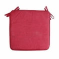 thumbnail image 1 of Fdelink Cushion Square Strap Garden Chair Pads Seat Cushion for Outdoor Bistros Stool Patio Dining Room Linen Seat Cushion (Red), 1 of 1