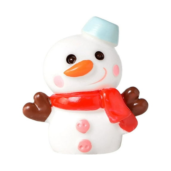 Fdelink Desktop Ornament Happy Christmas Santa Snowman Couple Micro Snowy Decoration Crystal Ball Accessories Desktop Ornament