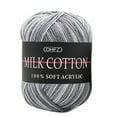 thumbnail image 1 of Fdelink Diy Knitting Clearance Colorful Hand Knitting 50g Knitting Crochet Milk Soft Baby Cotton Wool Yarn G, 1 of 1