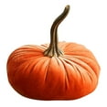 thumbnail image 1 of Fdelink Exquisite 1 Pc Handmade Velvet Pumpkins Decor Super Soft Stuffed Pumpkin with Exquisite Desktop Ornament Orange, 1 of 4