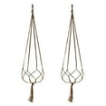 Fdelink Flower Pots, 2X Hanging Basket, 2Pcs Plant Hanger Flower Pot
