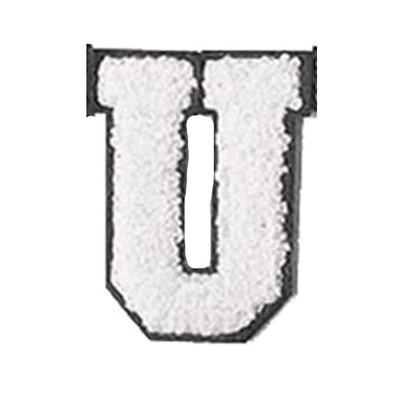 Fdelink Glitters Iron On Letters Sew On Embroidered English Alphabet Applique Adhesive Repair for Fabric Clothing Shirts Jeans, Embroidered Patches
