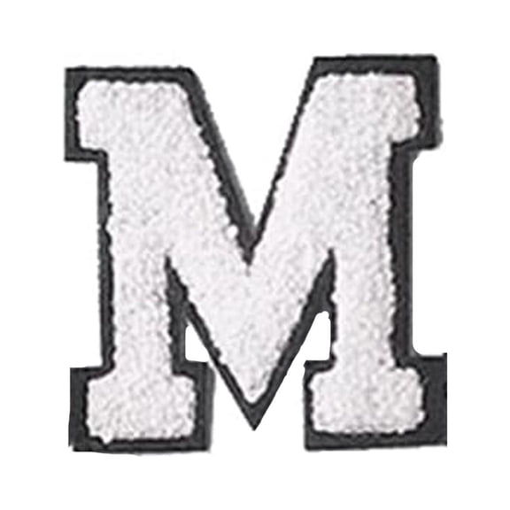 Fdelink Glitters Iron On Letters Sew On Embroidered English Alphabet Applique Adhesive Repair for Fabric Clothing Shirts Jeans, Embroidered Patches