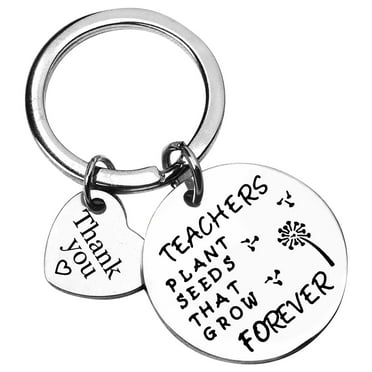 Fdelink Ground Sign Teacher's Day Keychain Teacher Appreciation Keychain Gifts for Teachers Jewelry