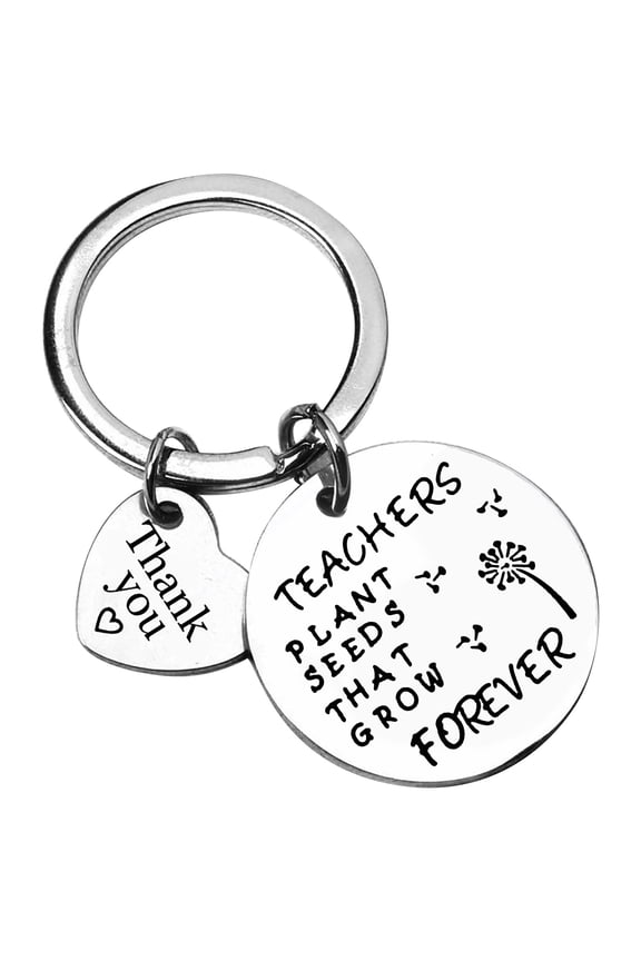 Ground Sign Teacher's Day Keychain Teacher Appreciation Keychain Gifts for Teachers Jewelry