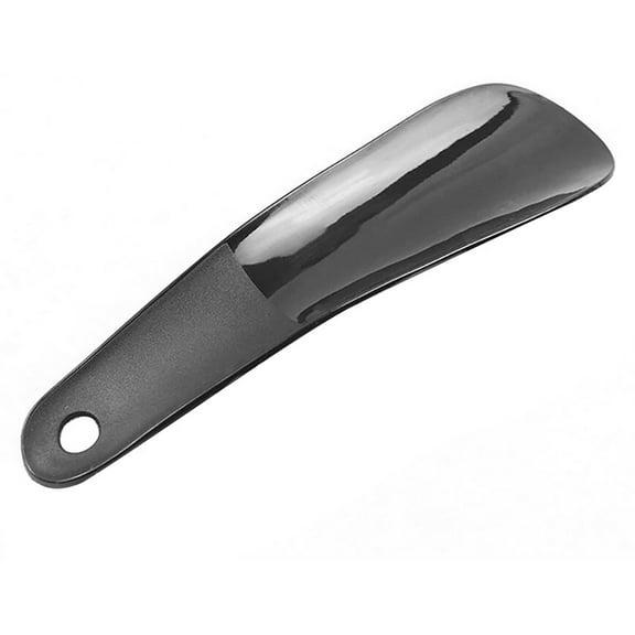Fdelink Hardware Door Stopper, Doorstop, Shoe Horns Plastic Spoon Shape Shoehorn Lifter Flexible Sturdy Slip Black