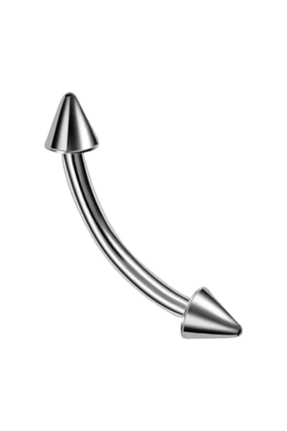 Holiday Adorn Stainless Steel Conical Bend Rod Pointed Eyebrow Nail Lip Nail Sex Nail Piercing Ornament