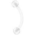 thumbnail image 1 of Fdelink Holiday Adorn Transparent Soft Rod Anti Allergy Acrylic Tongue Nail Navel Nail Lip Nail Ring Eyebrow Nail Piercing Piercing Nail, 1 of 3