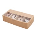 thumbnail image 1 of Fdelink Home Textile Storage Transparent Shoe Box Storage Box Space Saving Bed Bottom Shoe Cabinet Household Proof Shoe Organizer Khaki, 1 of 4