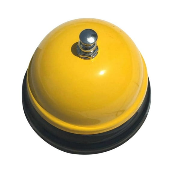 Fdelink Hotel Counter Desk Bell Ring Metal Reception Restaurant Kitchen Bar Service Call, Tableware, Stainless Steel Bowl