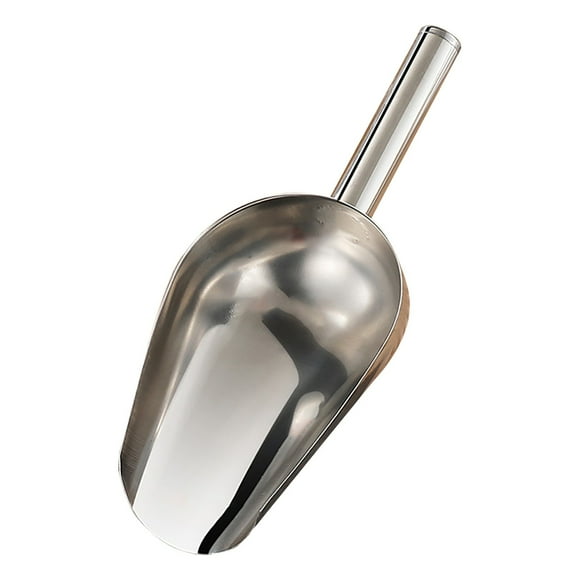 Fdelink Ice Stainless Ice for Freezer Ice Machine Maker Candy Flour Spoon Shovel, Tableware, Stainless Steel Bowl