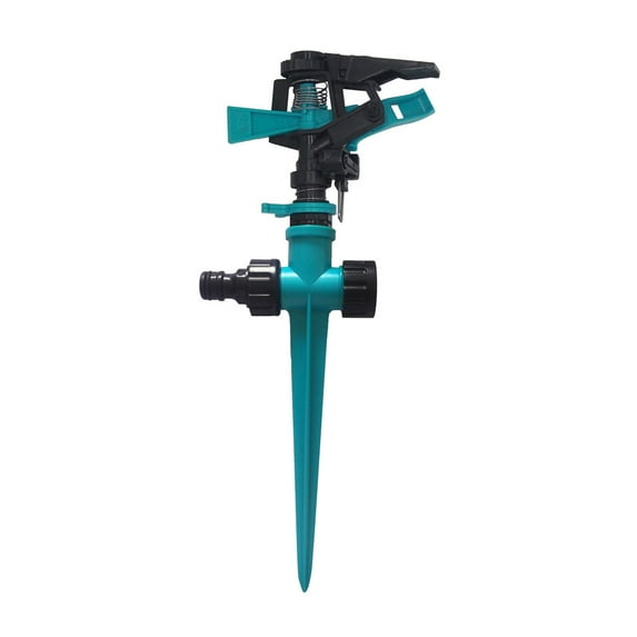 Fdelink Impulse Sprinkler System Rotating Impulse Hose Water Spray Grass Sprinkler Watering Garden Water Sprinklers Blue