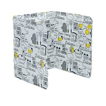 Baby Scrub Brush, Fdelink Stove Top and Frying Pan Aluminum Foil Foldable Stove Kitchen Oil Proof Baffle Plate - Non Stick 3 Splatter Guard For