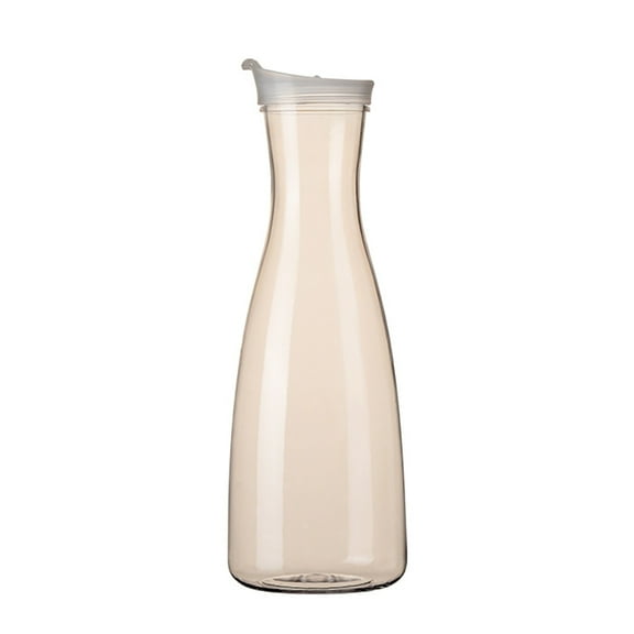 Fdelink Large White (Clear) Plastic Carafe Pitcher Acrylic (1.6 Lt.) for Juice Water Wine Iced Tea Or Milk Not Suitable for Hot Drinks No Stickers!, Water Pitcher, Iced Tea Beverage Pitcher for Fridge