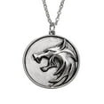 thumbnail image 1 of Fdelink Lion Accessoriess Pendant Necklace Male Witcher Wolf Head Totems Exaggerated Tag Accessories, 1 of 1