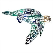 Fdelink Metl Turtle Sea Turtle Wall Decor Sea Turtle Wall Art Decor for Home Bedroom Living Room Office Garden Fences Aquarium Ocean Wall Decoration Hangs Blue